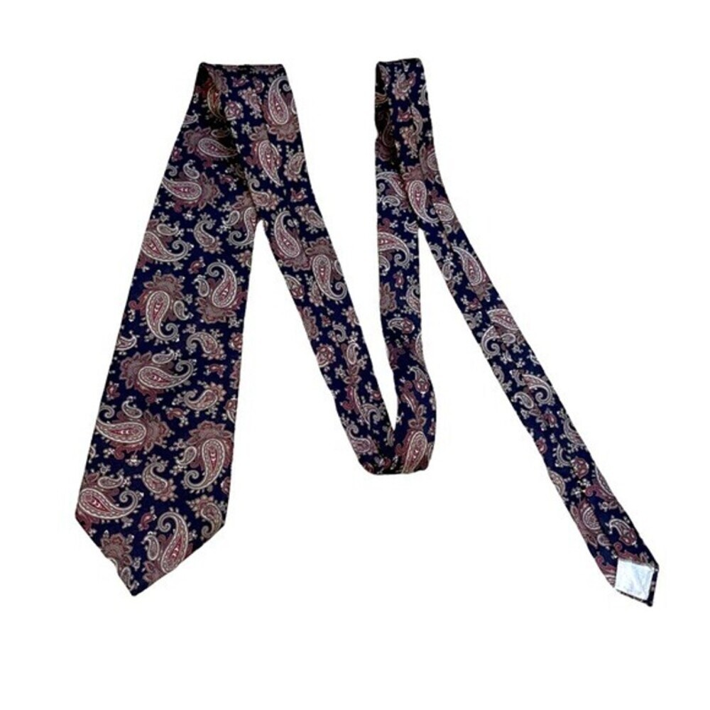 Oscar de la Renta Luxury designer men's tie paisley print